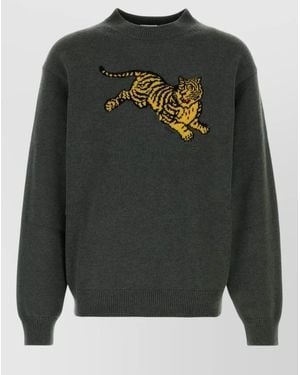 KENZO Wool Blend Sweater - Gray