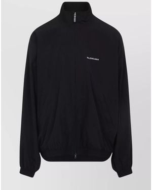 Balenciaga Oversized Windbreaker Jacket - Black