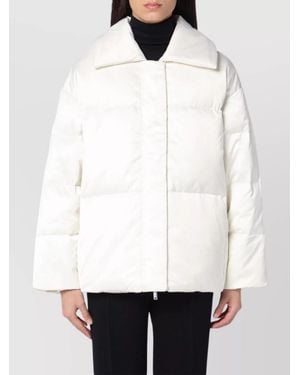 Calvin Klein Padded High Collar Long Sleeves Quilted Coat - White