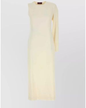 Gucci One-Shoulder Midi Dress - White