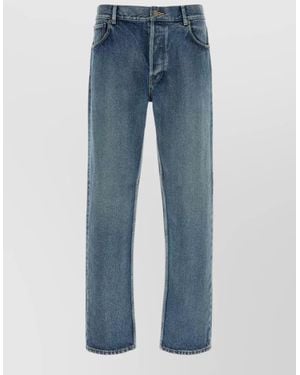 The Row Denim Straight-Leg Jeans - Blue