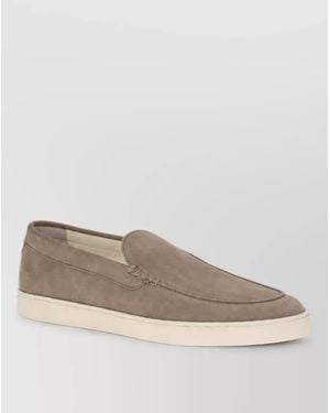 Brunello Cucinelli Calf Leather Slip-On Loafers - Multicolor