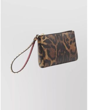 Christian Louboutin Mini Pouch With Animal Print Design - Multicolor