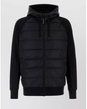 Canada Goose Cotton Hybridge Jacket With Hood And Quilted Pattern - Blue