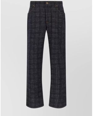 Burberry Cotton Straight-Leg Jeans - Blue