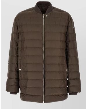 Rick Owens Moncler + 'Flight Parka' Down Jacket - Brown