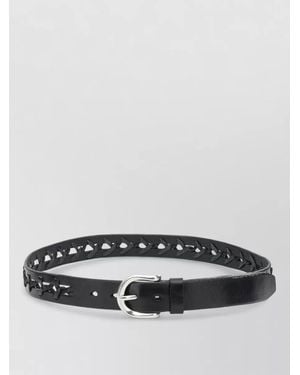 Our Legacy Leather Belt - Grey
