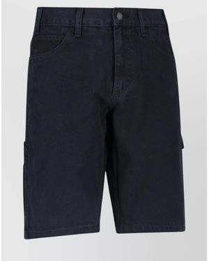 Dickies Straight Leg Pants Cargo Pockets - Blue