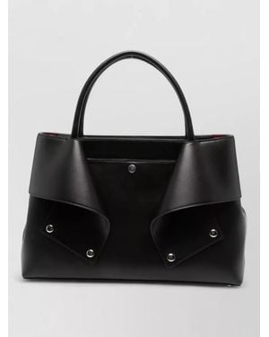 TOTEME Leather Tote Bag - Black
