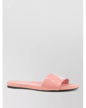 Prada Flat Sole Open Toe Summer Slides - Pink