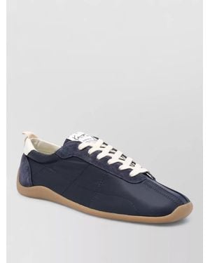 KENZO Low Trainers Contrast Heel Tab Quilted Texture - Blue