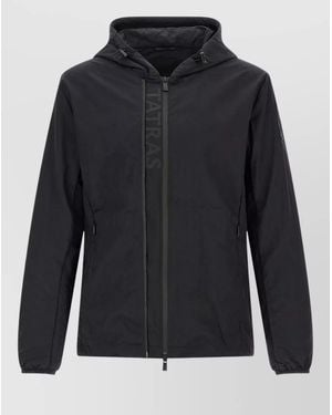 Tatras Audee Hooded Jacket Elasticated Cuffs Pockets - Blue