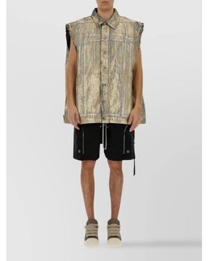 Rick Owens Cotton Tank Top - Natural