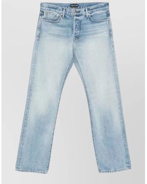 Tom Ford Selvedge Denim Straight Fit Five Pocket - Blue