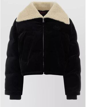 Gucci Velvet Padded Jacket - Black