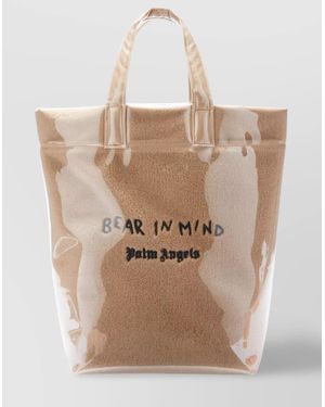 Palm Angels Remember Bear Tote Bag - Natural
