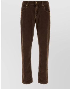 Dolce & Gabbana Corduroy Straight-Leg Jeans - Brown