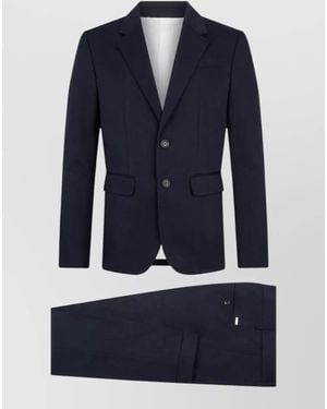 DSquared² Single Breasted Suit Notch Lapel Design - Blue