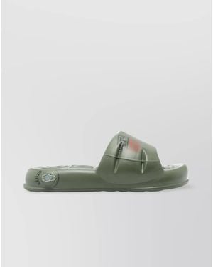 KENZO Rubber Flat Sandals - Green