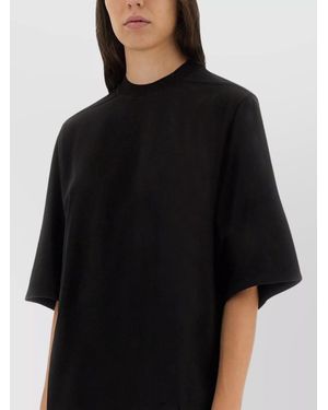 Rick Owens Cotton Oversized T-Shirt - Black