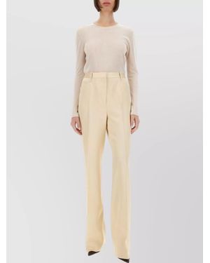Tom Ford Luxurious Cashmere Silk Knit Sweater - Natural