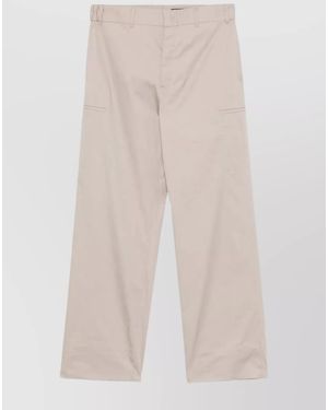 Fendi Straight-Leg Cargo Trousers - Natural