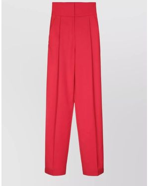 Elisabetta Franchi High Waist Tailored Wide Leg Trousers