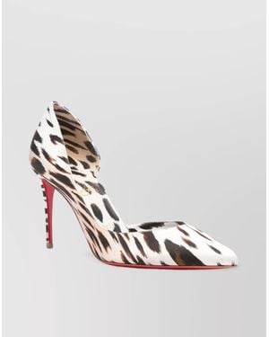 Christian Louboutin Iriza Leopard Print Calf Leather Pumps - Pink