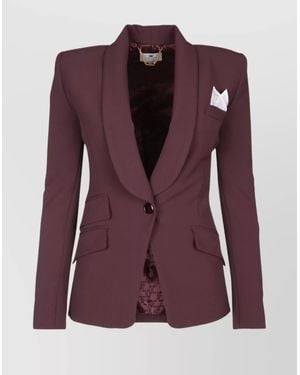 Elisabetta Franchi Tailored Jacket And Trouser Set - Purple