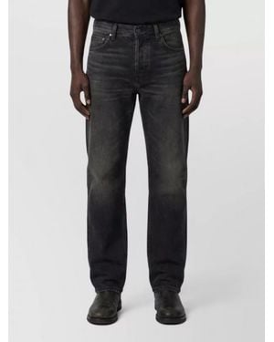 Haikure Mid-Rise Regular-Fit Straight-Leg Denim Jeans - Black