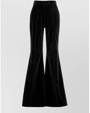 Costarellos Velvet Flared Trousers - Black
