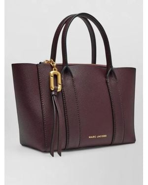 Marc Jacobs Small Pebble Leather Tote Bag - Purple