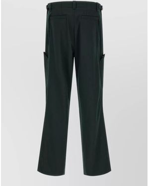 Kiko Kostadinov Andras Tailored Trousers Belt Loops Pockets - Grey