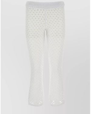 Valentino Garavani Mesh Trousers - White
