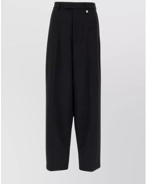GIUSEPPE DI MORABITO Virgin Wool Tailored Trousers - Blue