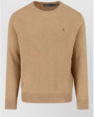 Polo Ralph Lauren Ribbed Wool Crewneck Jumper - Natural