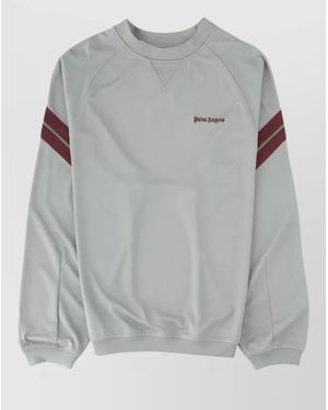Palm Angels Logo Track Sweatshirt - Gray