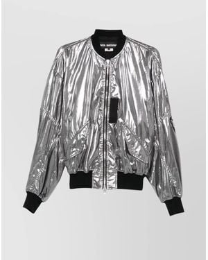 Junya Watanabe Metallic Cotton Bomber Jacket - Multicolour