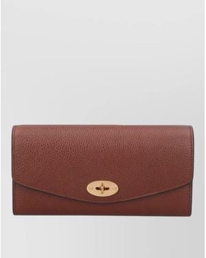 Mulberry Textured Purses And Cardholders With-Tone Hardware - Brown