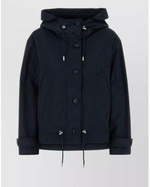 Woolrich Short Hooded Parka Jacket - Blue
