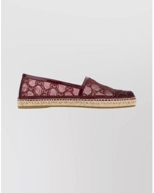 Gucci Mesh Lace Espadrilles Espadrille Sole - Pink