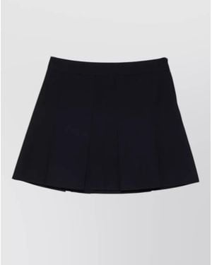 A.P.C. Pleated Mini Skirt - Blue
