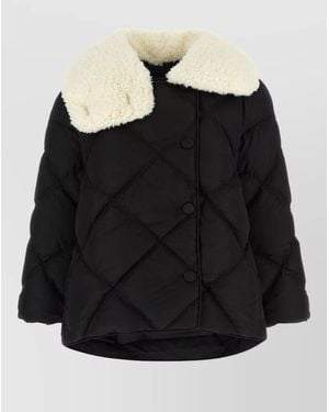 Ienki Ienki Quilted Oversized Puffer Coat - Black