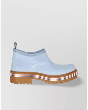 Thom Browne Rubber Rain Boots - Blue