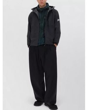 and wander Hooded Jacket - Blue