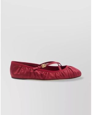 フラットシューズ DOLCE & GABBANA PRINTED SATIN BALLERINA Dolce & Gabbana Floral Print Ballet Flats Size 39 Eb0924exsa