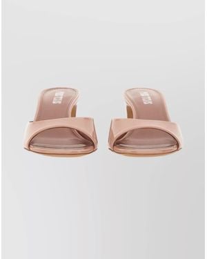 Paris Texas Block Heel Open Toe Sandals Lara - Pink