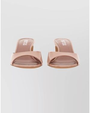 Paris Texas Leather Sandals - Pink