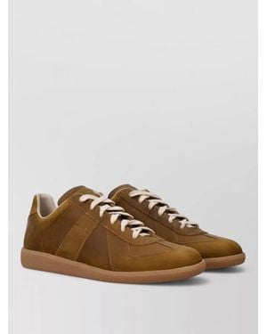 Maison Margiela Leather Replica Lace-Up Shoes - Brown