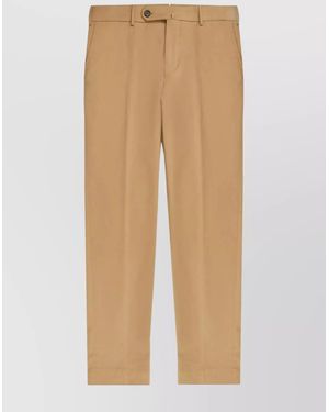 Incotex Tailored Trousers With Pockets And Loops - Natural